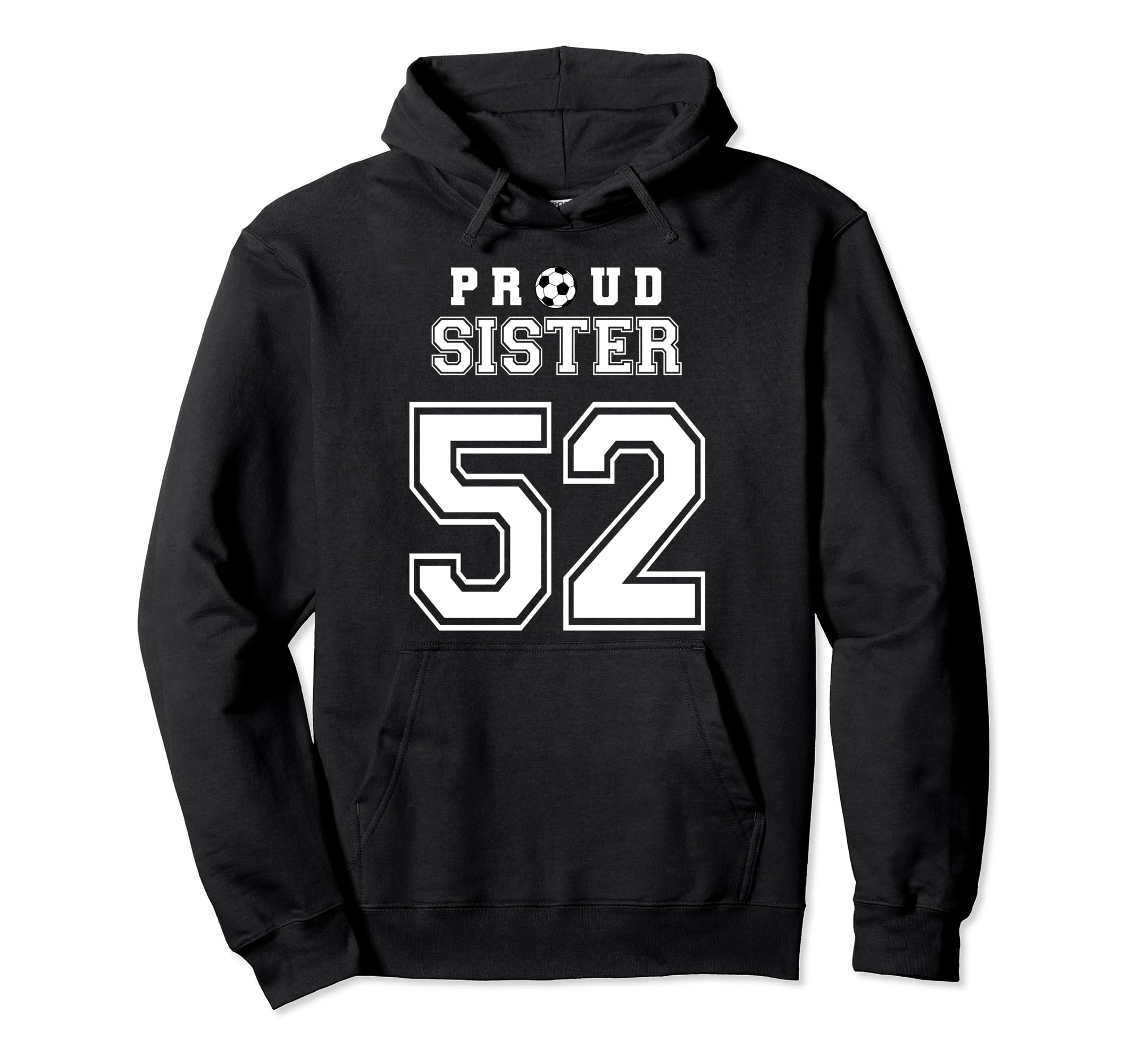 Number 52 Custom Proud Soccer Futbol Hoodie - Aesthetic Graphic for Adults - T-Shirt, Sweatshirt, Hoodie