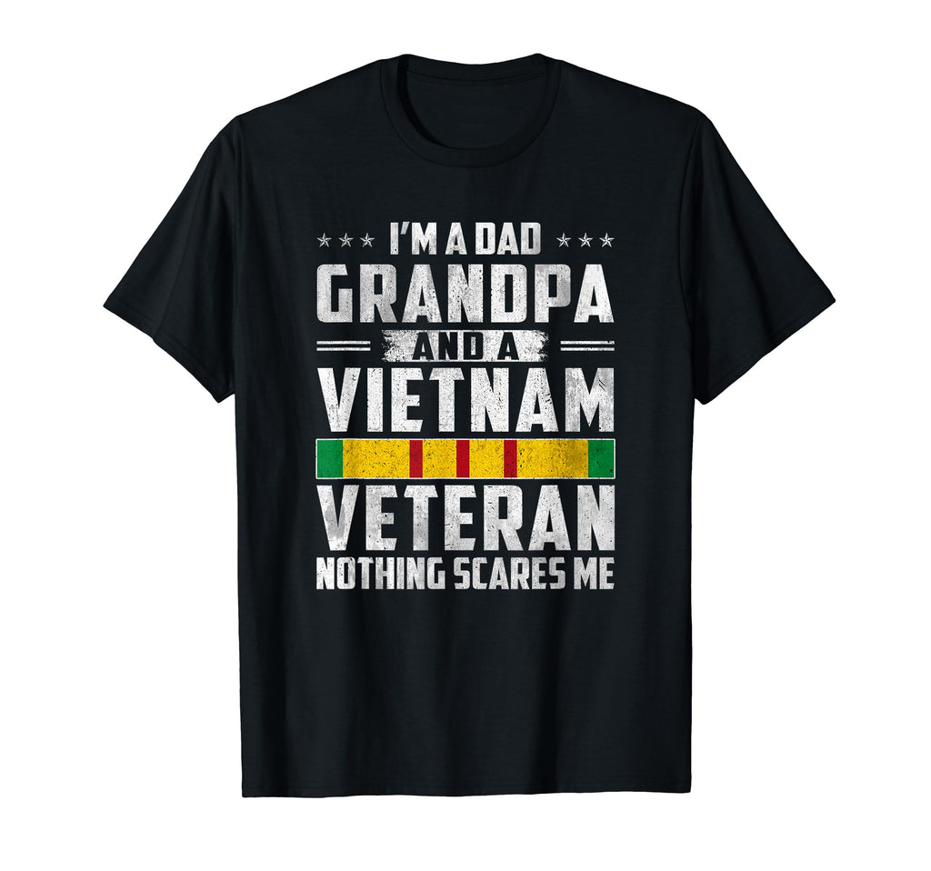 Proud Vietnam Veteran Grandpa Father T-Shirt - Minimalist Print for Adults - T-Shirt, Sweatshirt, Hoodie
