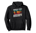 Single Dad And Crushing It Parent Fathers Hoodie - Minimalist Print Unisex - T-Shirt, Sweatshirt, Hoodie