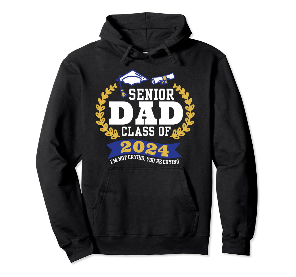 Senior Dad Class 2024 Graduation Party Hoodie - Streetwear Style Men Women - T-Shirt, Sweatshirt, Hoodie