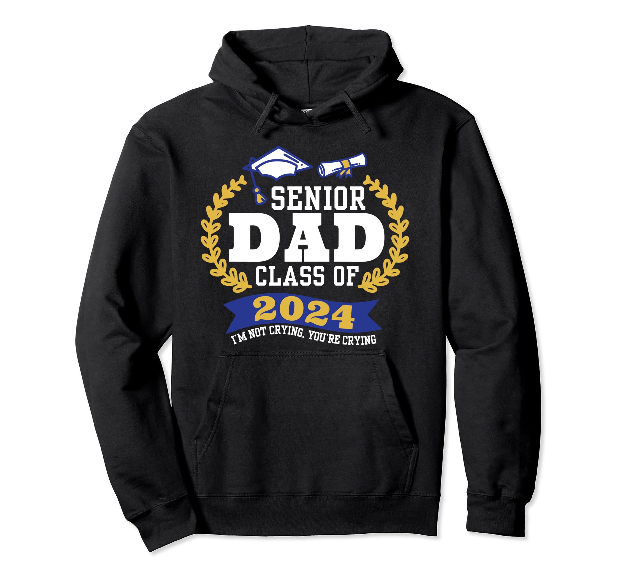 Senior Dad Class 2024 Graduation Party Hoodie - Streetwear Style Men Women - T-Shirt, Sweatshirt, Hoodie