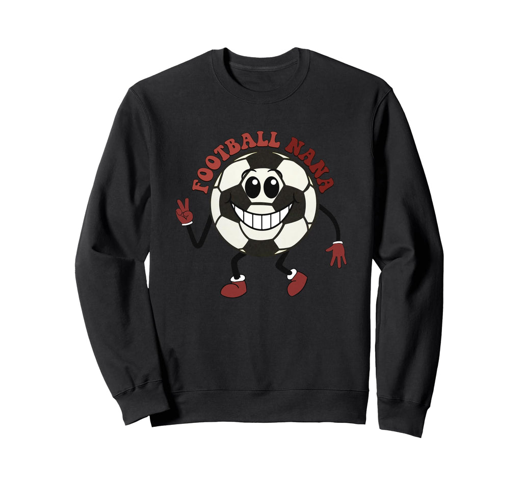 Football Nana Soccer Ball Cartoon Sweatshirt - Unique Graphic for Adults - T-Shirt, Sweatshirt, Hoodie