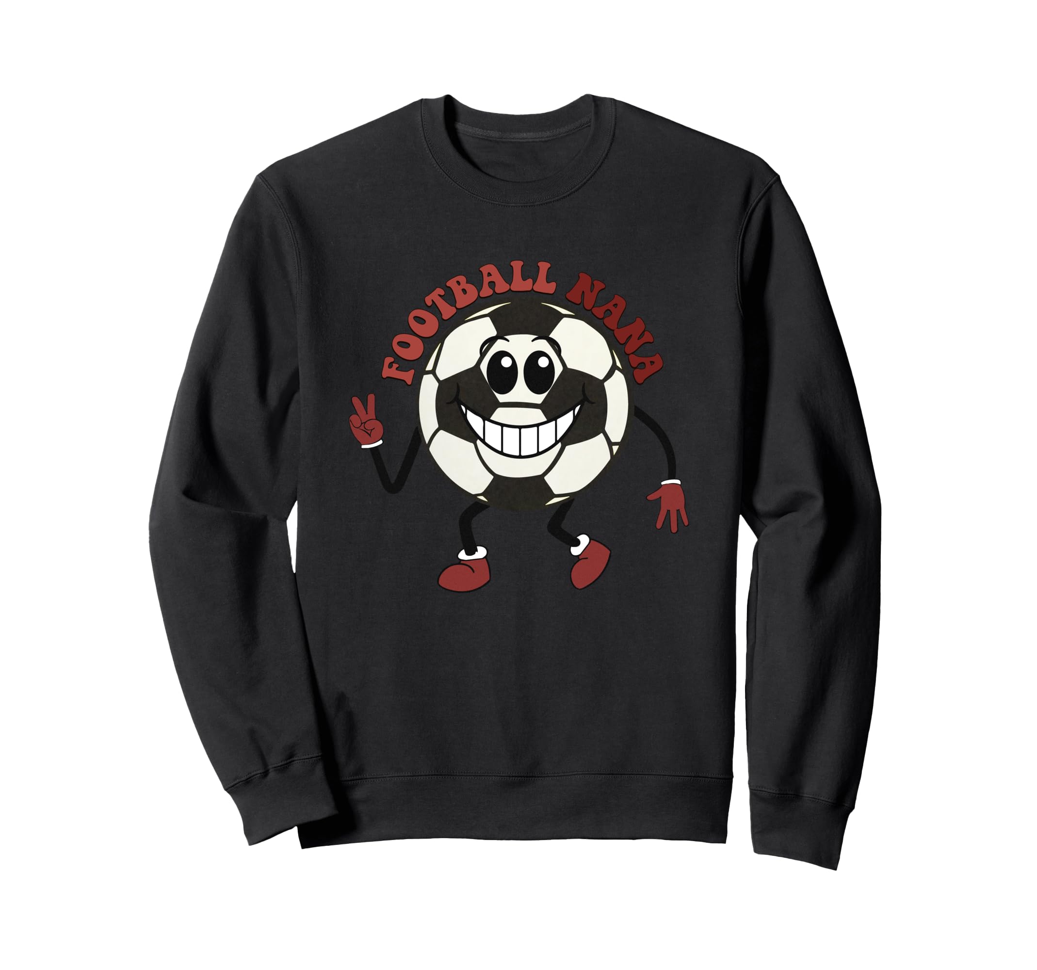 Football Nana Soccer Ball Cartoon Sweatshirt - Unique Graphic for Adults - T-Shirt, Sweatshirt, Hoodie
