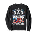 Proud Dad 2024 Graduate Sweatshirt - Fun Novelty Design Men Women - T-Shirt, Sweatshirt, Hoodie