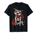 Pitbull Sugar Skull Shirts Pitbull T-Shirt - Fun Novelty Design Men Women - T-Shirt, Sweatshirt, Hoodie