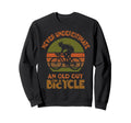 Cycling Grandpa Old Guy Bicycle Sweatshirt - Novelty Apparel for Adults - T-Shirt, Sweatshirt, Hoodie