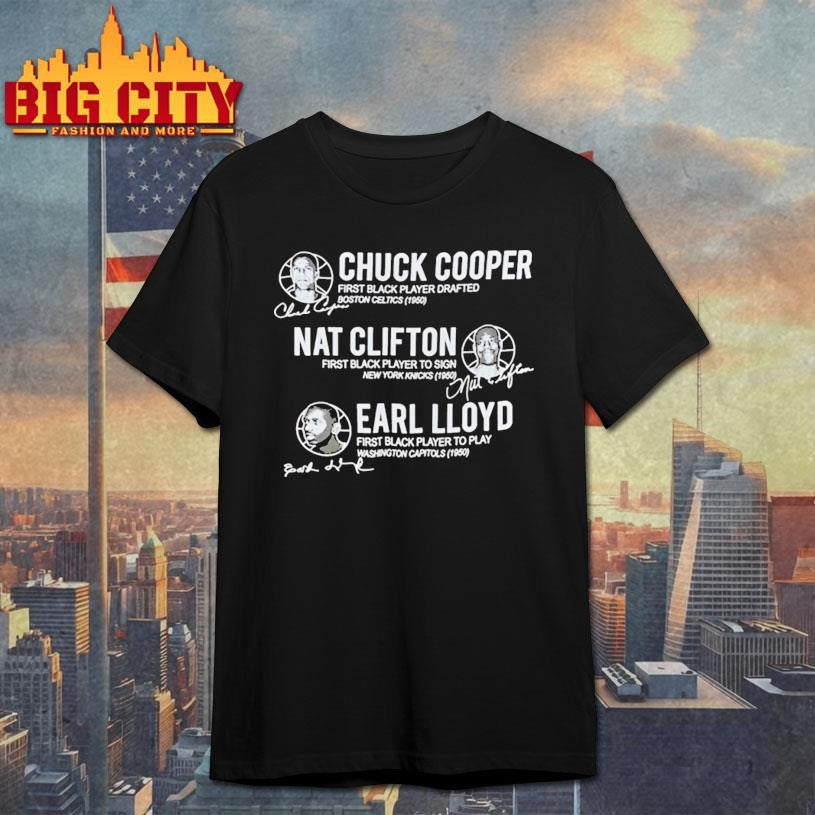 75Th Anniversary Nba Pioneers Cooper Clifton Lloyd - Adult & Kids T-Shirts, Sweatshirts & Hoodies apparel design preview 1