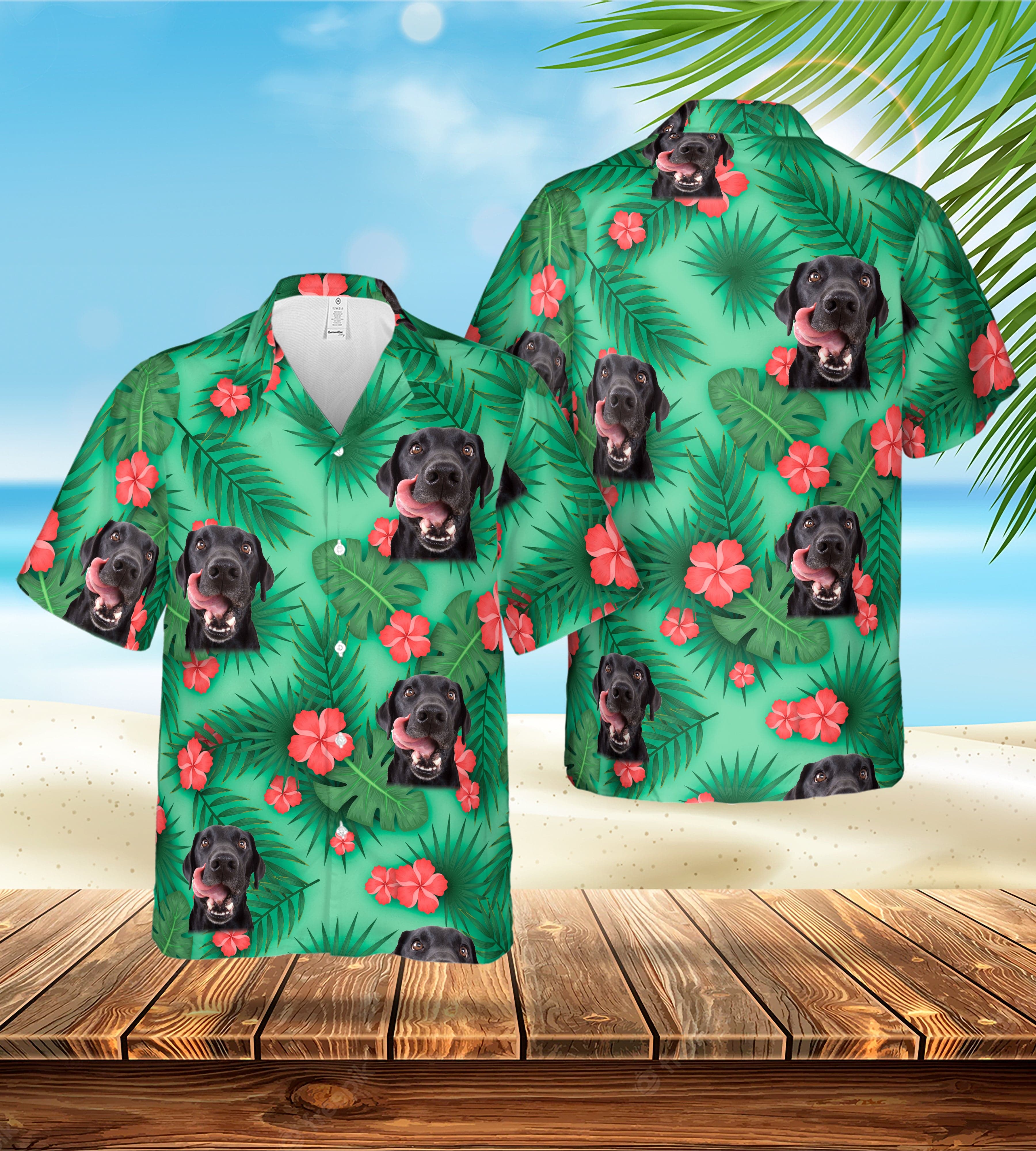 Custom Hawaiian (Trident Green: 1-4 Pets) - Adult & Kids T-Shirts, Sweatshirts & Hoodies apparel design preview 1