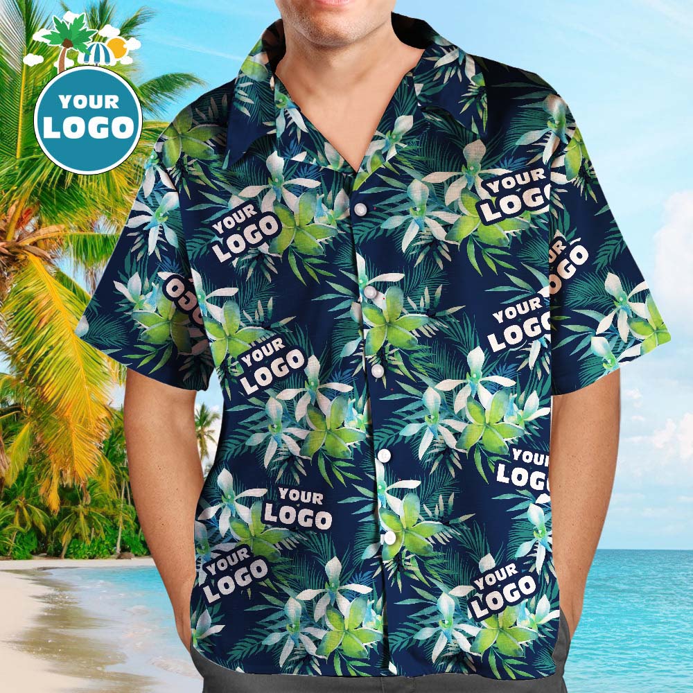 Custom Logo Hawaiian Leaves Petal Aloha Beach For Men - Adult & Kids T-Shirts, Sweatshirts & Hoodies apparel design preview 1