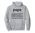 Papa Definition Funny Papa Grandpa Hoodie - Aesthetic Graphic for Adults - T-Shirt, Sweatshirt, Hoodie