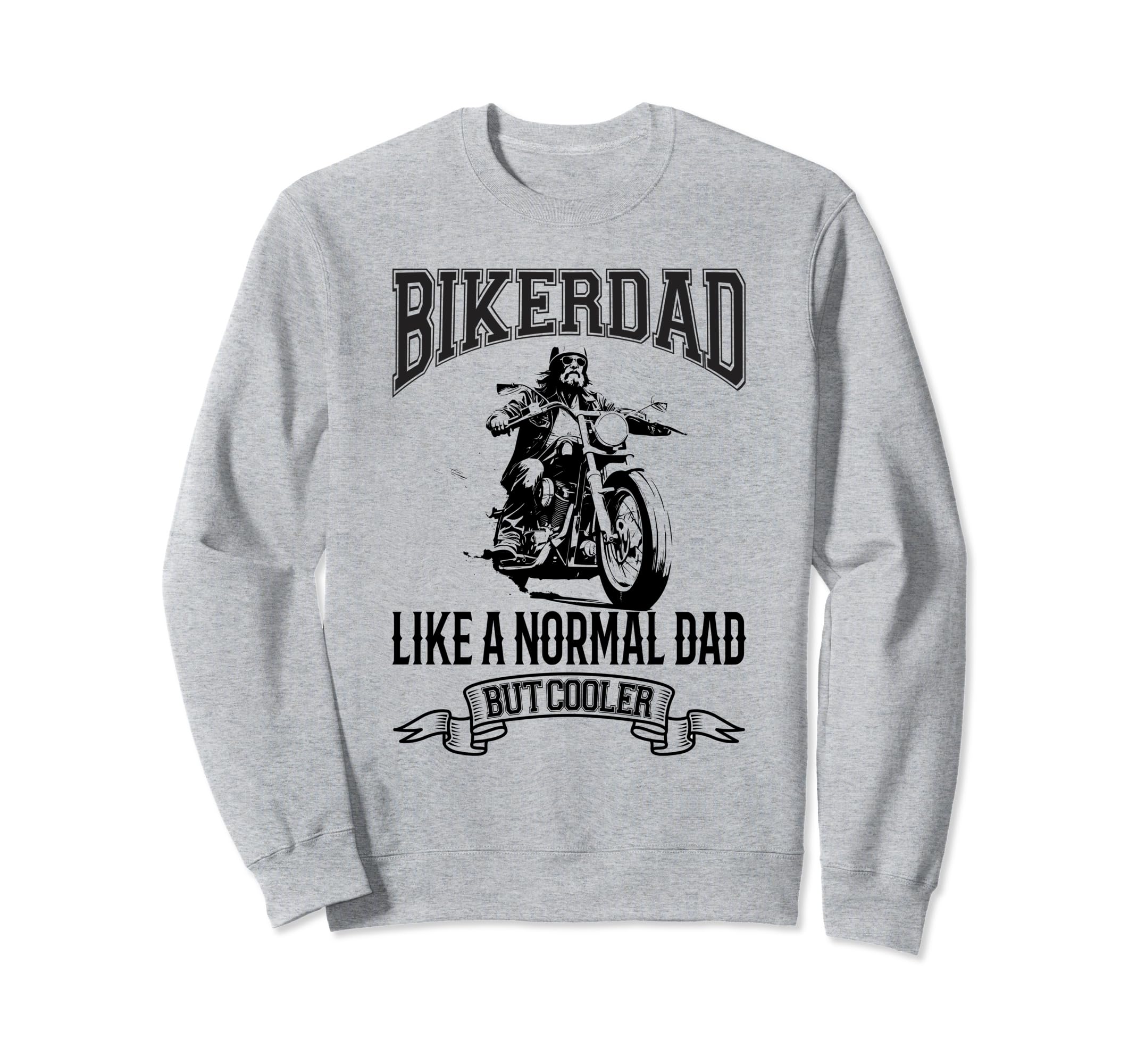 Motorcycle Biker Dad Father Gift Sweatshirt - Custom Art Print for Adults - T-Shirt, Sweatshirt, Hoodie