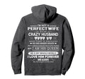 Im Not Wife But My Crazy Husband Love Hoodie - Aesthetic Graphic Men Women - T-Shirt, Sweatshirt, Hoodie