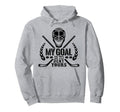 Funny Ice Hockey Goalie My Goal Is To Hoodie - Minimalist Print Men Women - T-Shirt, Sweatshirt, Hoodie