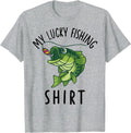 Boys My Lucky Fishing- Bass Fish Kids Funny - Adult & Kids T-Shirts, Sweatshirts & Hoodies apparel design preview 1