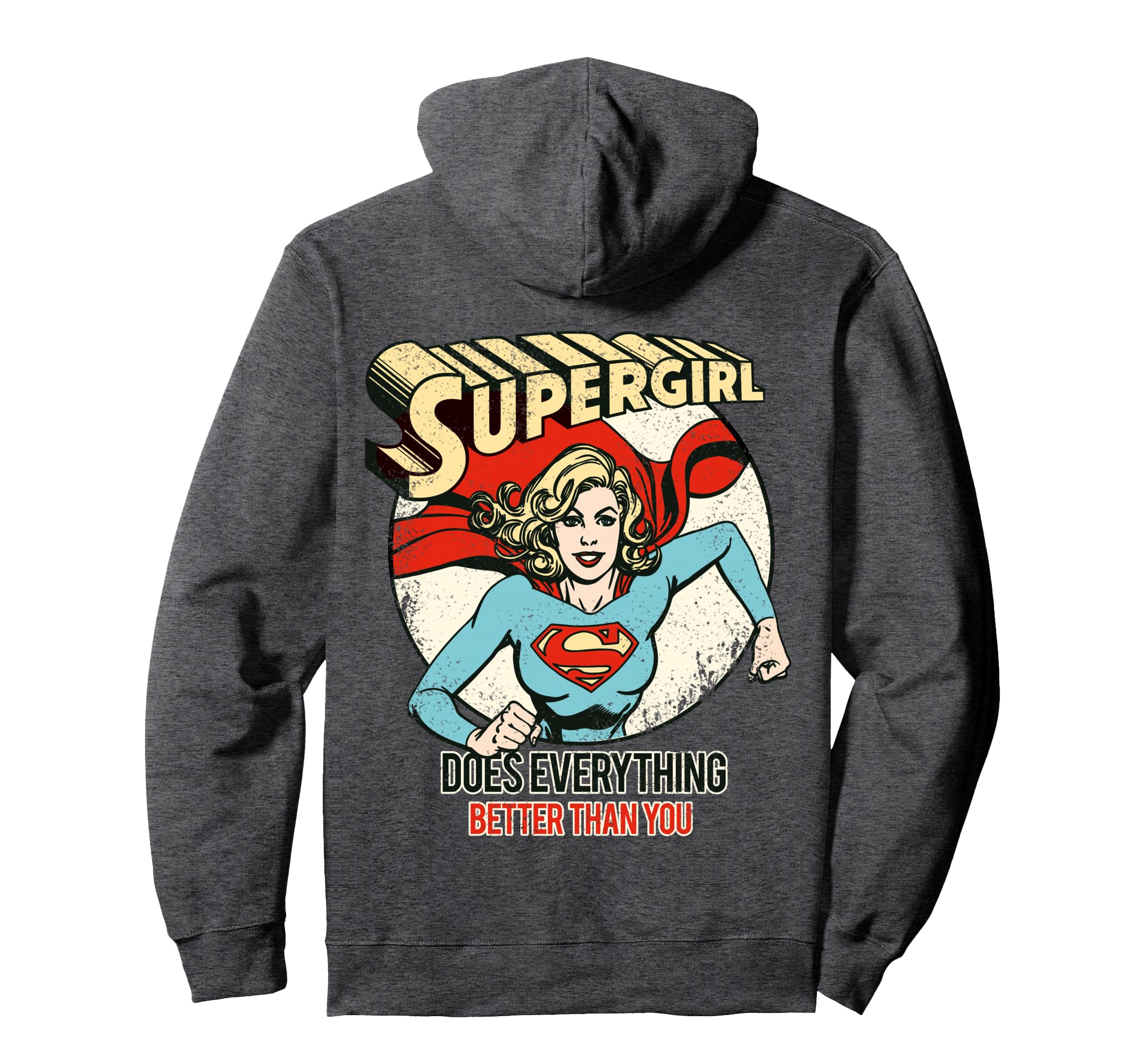 Dc Supergirl Text Better Than You Hoodie - Aesthetic Graphic for Adults - T-Shirt, Sweatshirt, Hoodie