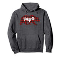 Papa Bear Matching Pajama Red Plaid Buffalo Hoodie - Trendy Graphic Unisex - T-Shirt, Sweatshirt, Hoodie