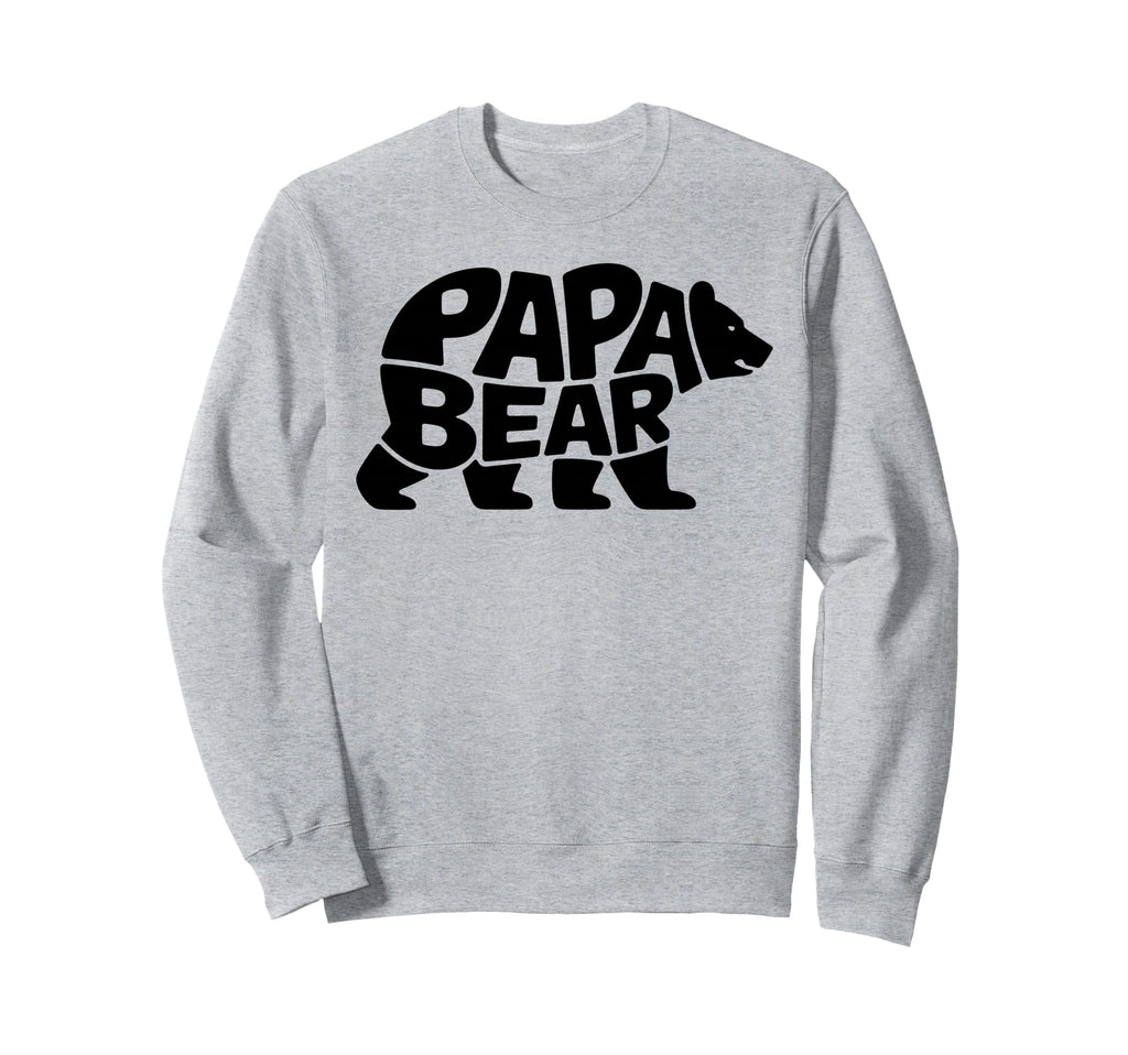 Papa Bear Dad Father Polar Bear Sweatshirt - Unique Graphic Men Women - T-Shirt, Sweatshirt, Hoodie