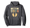 Dad 2024 First Time Father Expecting Hoodie - Custom Art Print for Adults - T-Shirt, Sweatshirt, Hoodie
