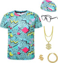 Boys 80s 90s Outfits 6 Pcs Hip Hop Costumes - Adult & Kids T-Shirts, Sweatshirts & Hoodies apparel design preview 1