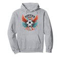 Soccer Papa Family Matching Dad Hoodie - Aesthetic Graphic Men Women - T-Shirt, Sweatshirt, Hoodie