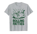 Cat Rolling Fatties Funny Grey Tabby T-Shirt - Streetwear Style for Adults - T-Shirt, Sweatshirt, Hoodie