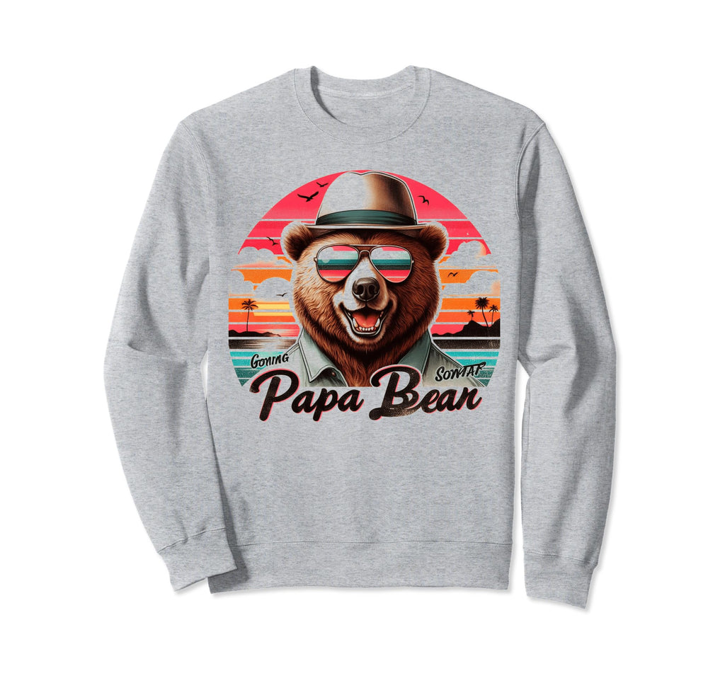 Papa Bear Sunglasses Funny Bear Sweatshirt - Aesthetic Graphic Men Women - T-Shirt, Sweatshirt, Hoodie