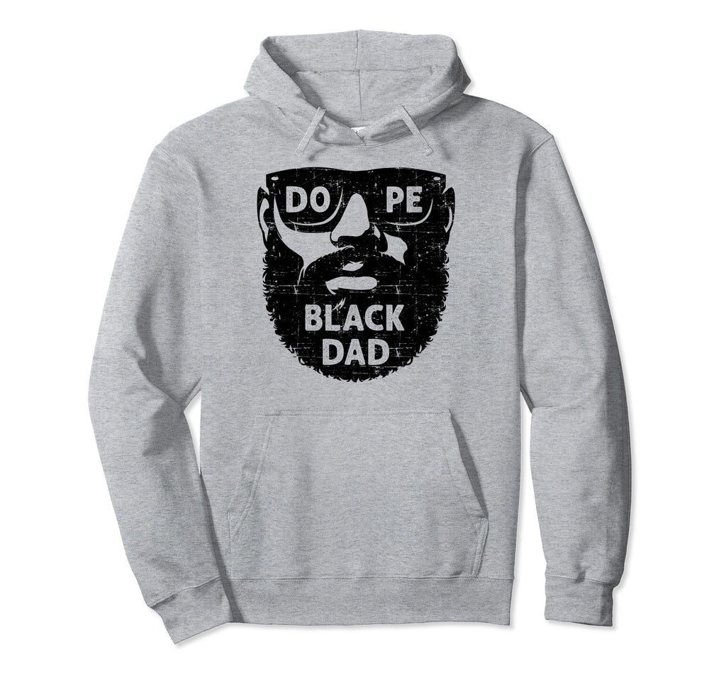 Bearded Black Dad Fathers Day Bearded Hoodie - Trendy Graphic for Adults - T-Shirt, Sweatshirt, Hoodie