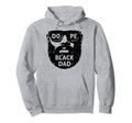 Bearded Black Dad Fathers Day Bearded Hoodie - Trendy Graphic for Adults - T-Shirt, Sweatshirt, Hoodie