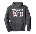 Baseball Dad Dad Baseball Hoodie - Trendy Graphic Men Women - T-Shirt, Sweatshirt, Hoodie