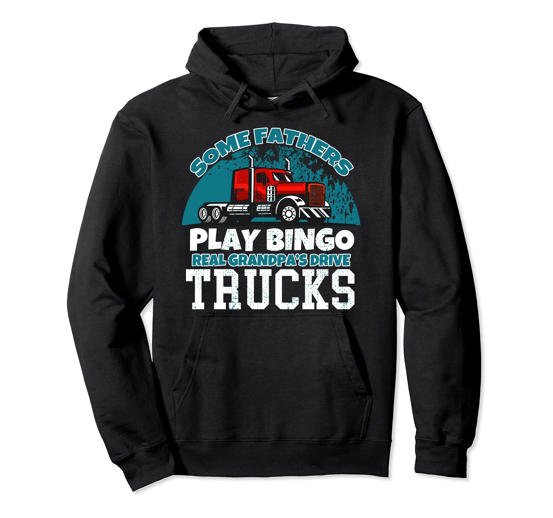 Mens Truck Driver Grandpa Trucker Gifts Hoodie - Graphic Print for Adults - T-Shirt, Sweatshirt, Hoodie