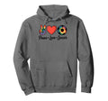 Peace Love Soccer Football Soccer Hoodie - Casual Everyday Wear for Adults - T-Shirt, Sweatshirt, Hoodie