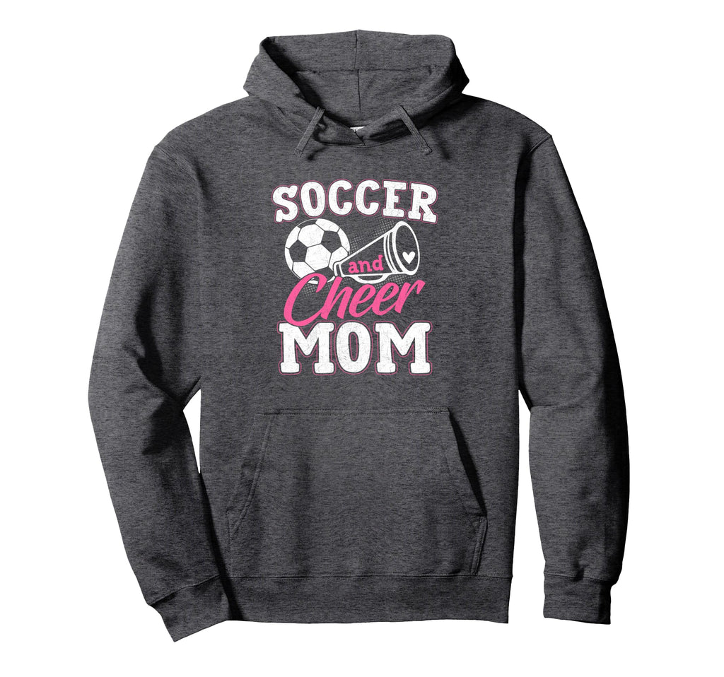 Funny Cheerleading Mom Soccer And Hoodie - Minimalist Print for Adults - T-Shirt, Sweatshirt, Hoodie