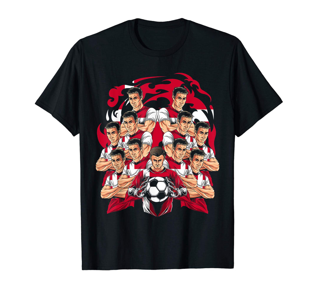 Denmark Gift Soccer Player Dane T-Shirt - Custom Art Print Men Women - T-Shirt, Sweatshirt, Hoodie