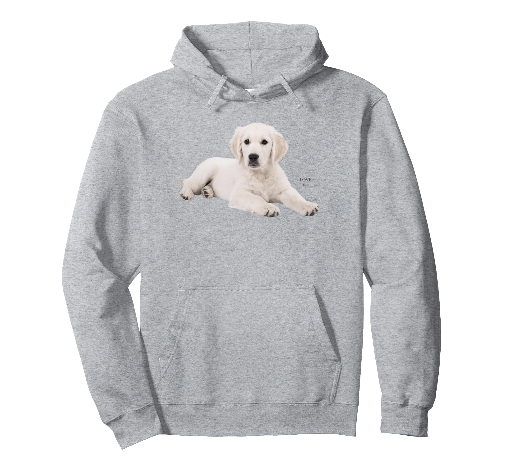 White Labrador Retriever Yellow Love Hoodie - Trendy Graphic for Adults - T-Shirt, Sweatshirt, Hoodie