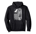 Mens Pitbull Dad Us Flag Pitbull Bully Dog Hoodie - Novelty Apparel Unisex - T-Shirt, Sweatshirt, Hoodie
