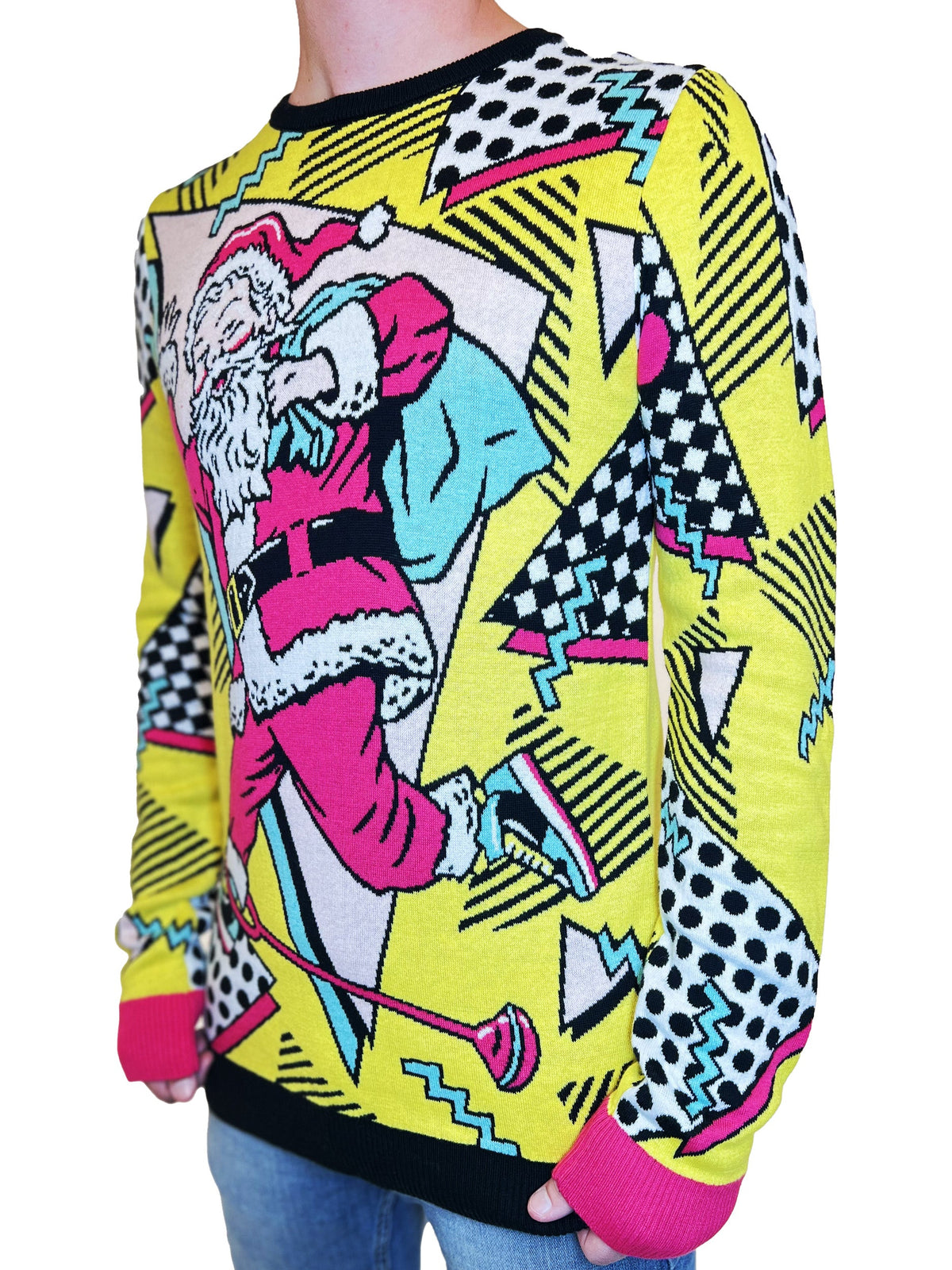 Retro Santa | For Men & Women | Unisex Sizing Ugly Christmas Sweater - Holiday Gift product image 4