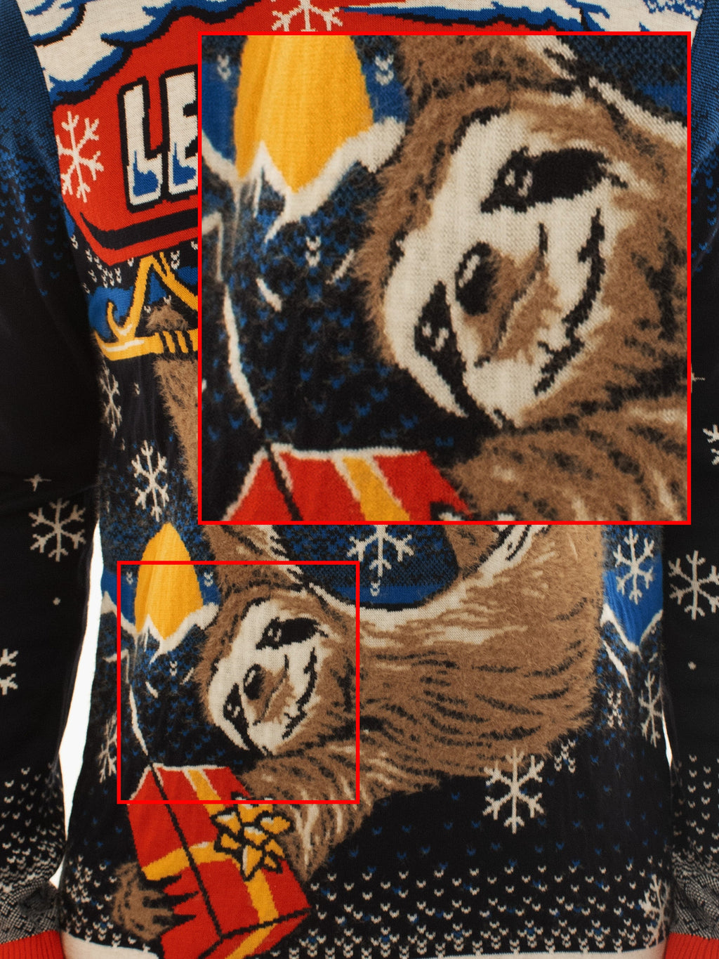 Let It Slow Sloth | For Men & Women | Unisex Sizing Ugly Christmas Sweater - Holiday Gift product image 3