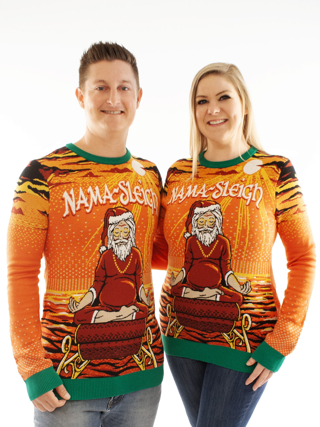 Nama-Sleigh | For Men & Women | Unisex Sizing Ugly Christmas Sweater - Holiday Gift product image