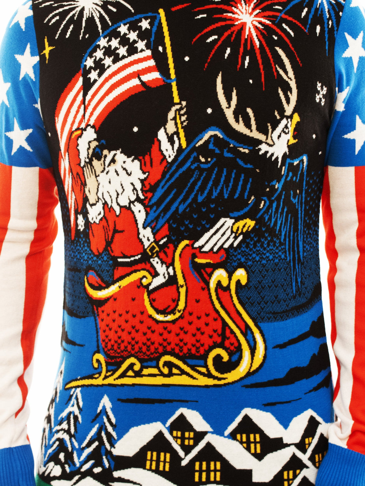 Patriotic Santa | For Men & Women | Unisex Sizing Ugly Christmas Sweater - Holiday Gift product image 3