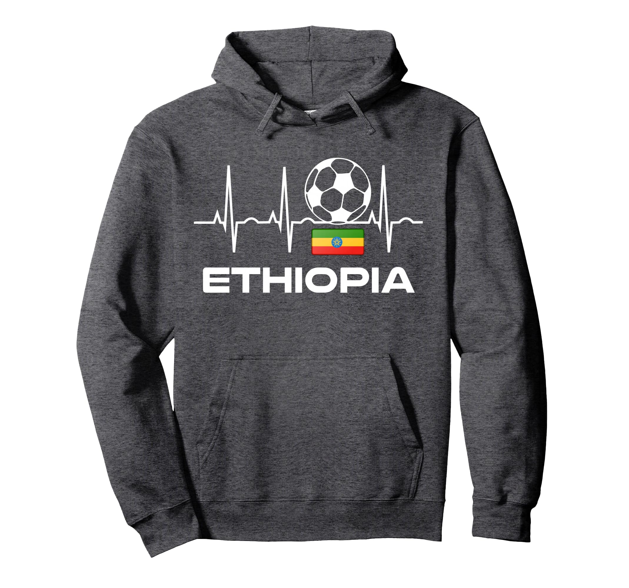 Ethiopia Soccer Jersey Ethiopian Hoodie - Graphic Print for Adults - T-Shirt, Sweatshirt, Hoodie