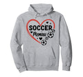 Soccer Memaw Heart Soccer Player Memaw Hoodie - Minimalist Print for Adults - T-Shirt, Sweatshirt, Hoodie