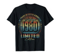 1980 46 Year Old 46Th Birthday T-Shirt - Casual Everyday Wear Men Women - T-Shirt, Sweatshirt, Hoodie