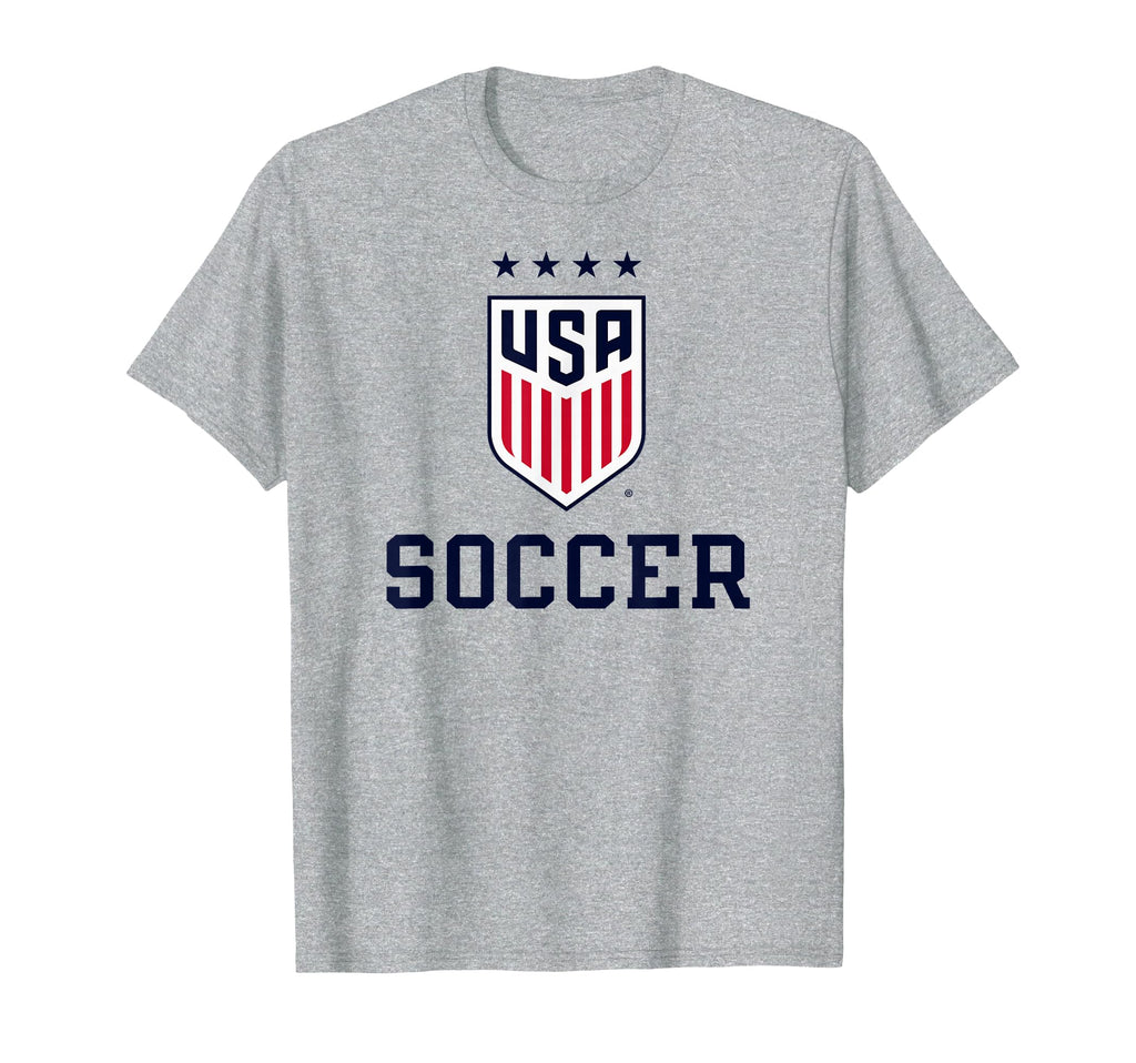 United States Soccer Icon Gray T-Shirt - Casual Everyday Wear for Adults - T-Shirt, Sweatshirt, Hoodie