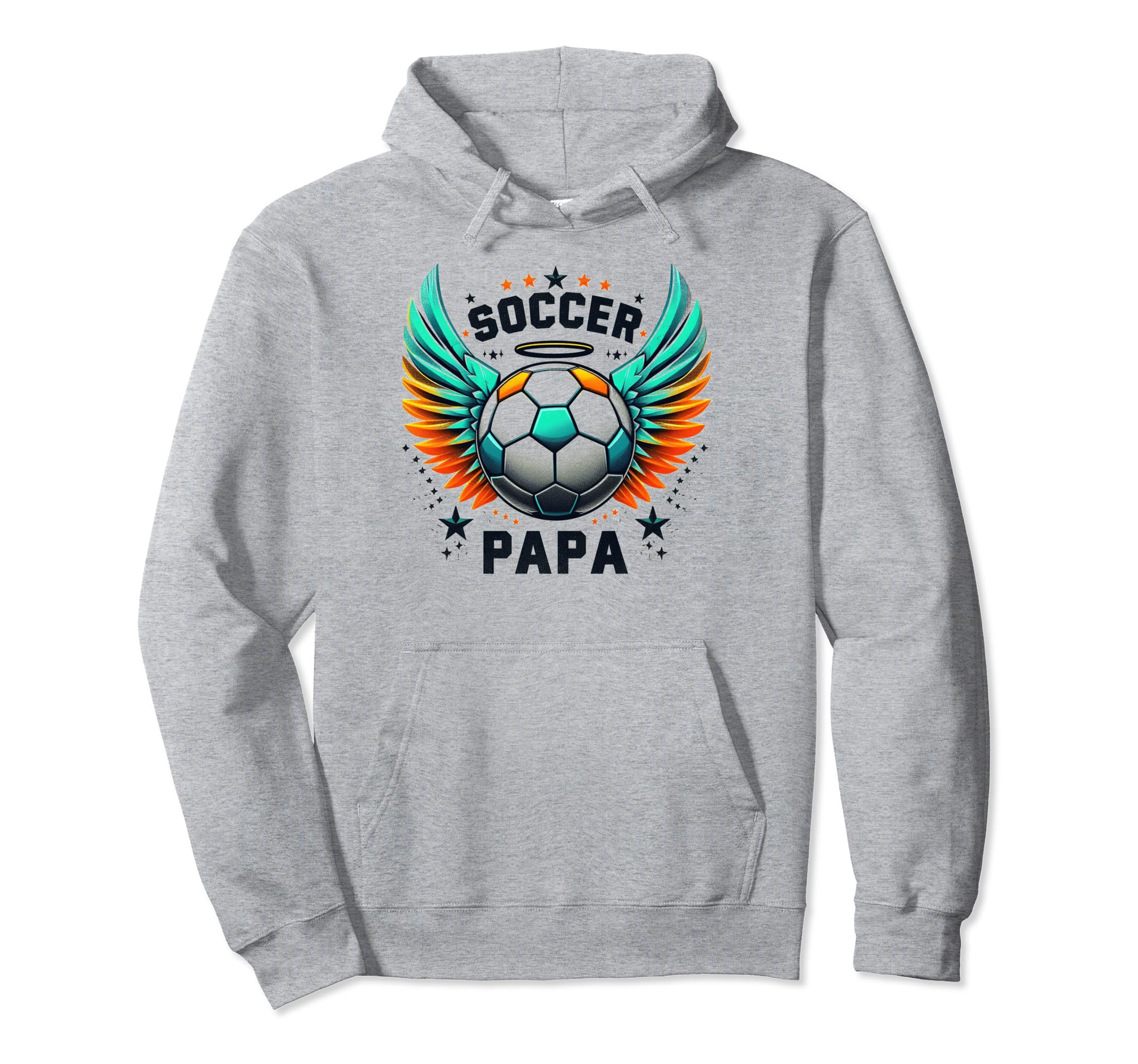 Soccer Papa Family Matching Dad Hoodie - Casual Everyday Wear Unisex - T-Shirt, Sweatshirt, Hoodie