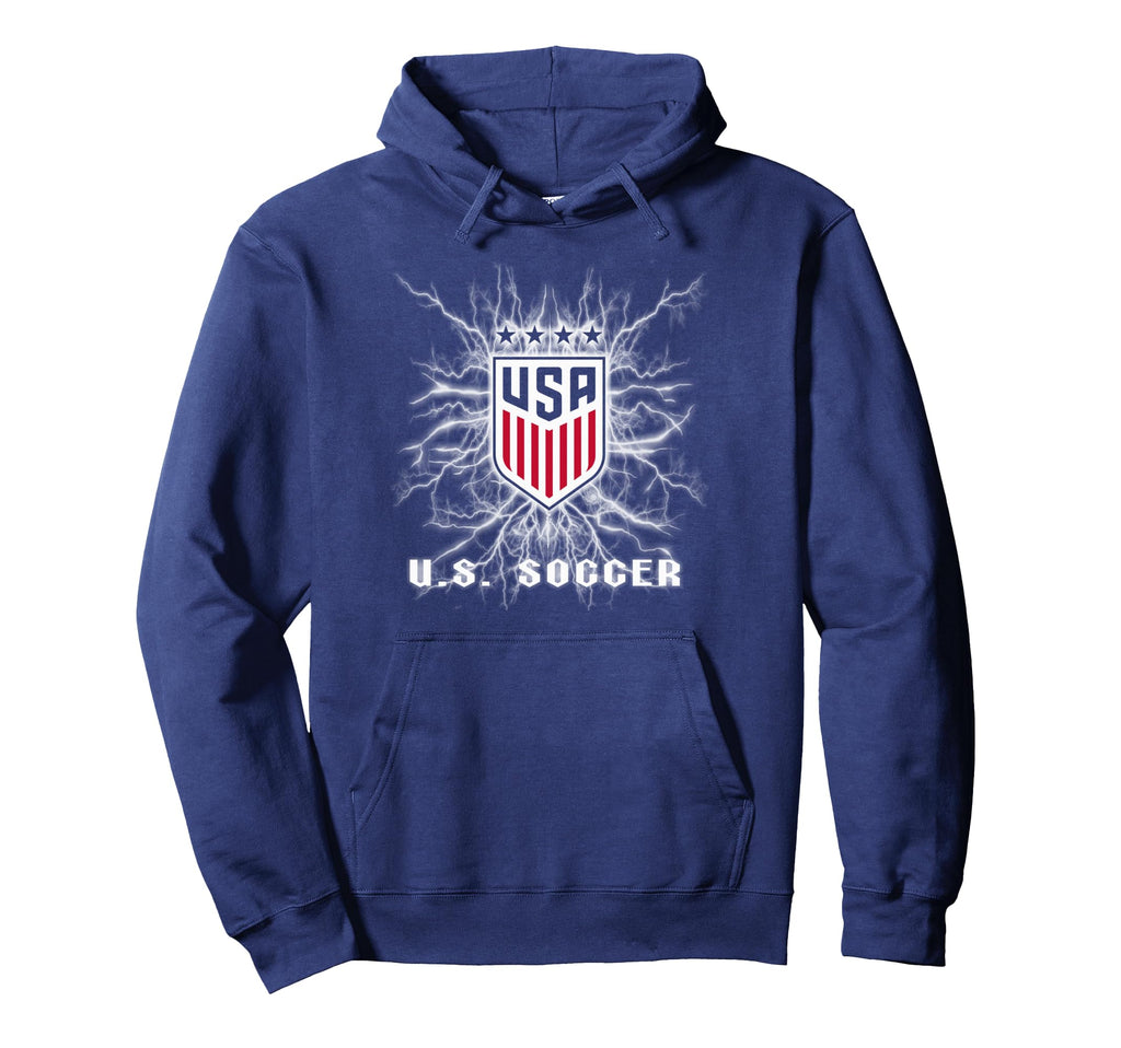 U S Soccer Electricity Uswnt Womens Hoodie - Aesthetic Graphic for Adults - T-Shirt, Sweatshirt, Hoodie