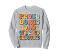 Groovy Proud Bonus Dad 2025 Sweatshirt - Minimalist Print for Adults - T-Shirt, Sweatshirt, Hoodie
