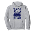 Papa Bear Shirts Funny Dad Father Hoodie - Aesthetic Graphic for Adults - T-Shirt, Sweatshirt, Hoodie