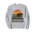 Papa Bear Sunset Family Dad Fathers Day Sweatshirt - Novelty Apparel Unisex - T-Shirt, Sweatshirt, Hoodie