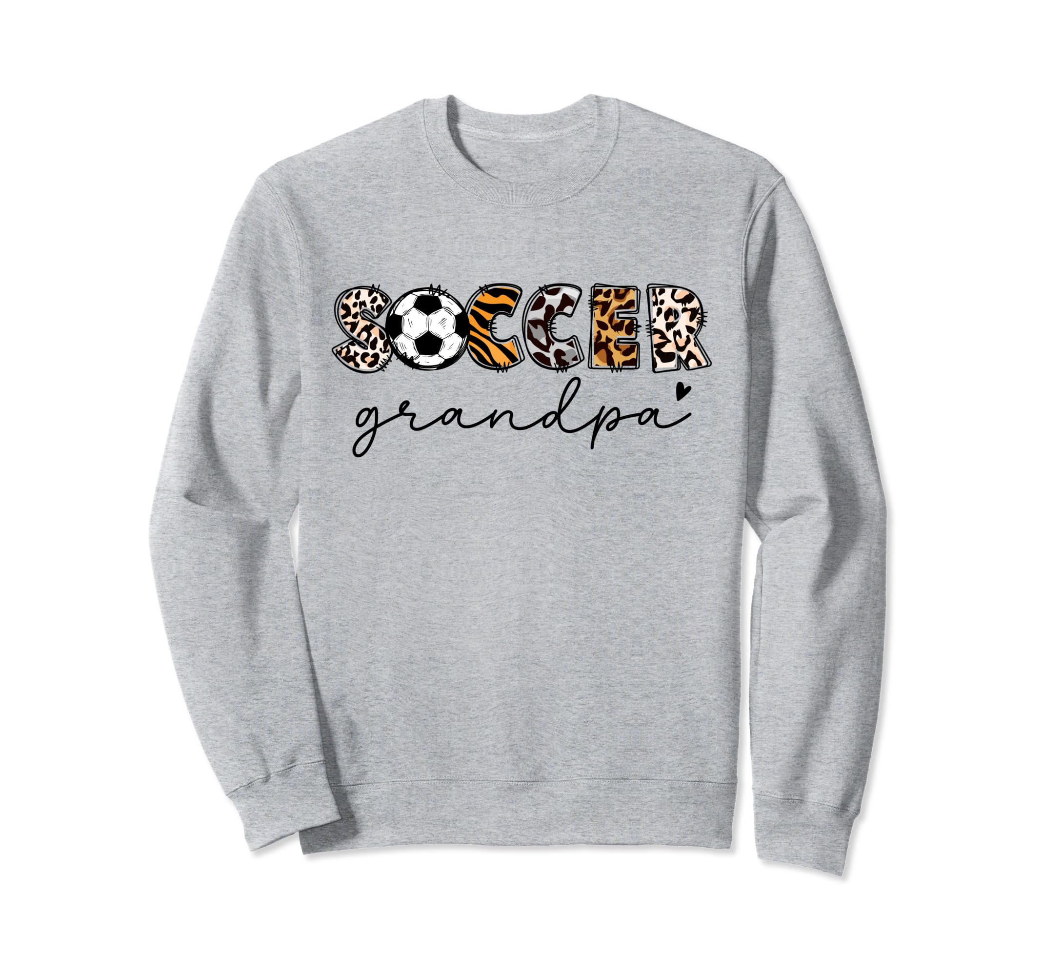Soccer Grandpa Leopard Soccer Sweatshirt - Custom Art Print for Adults - T-Shirt, Sweatshirt, Hoodie