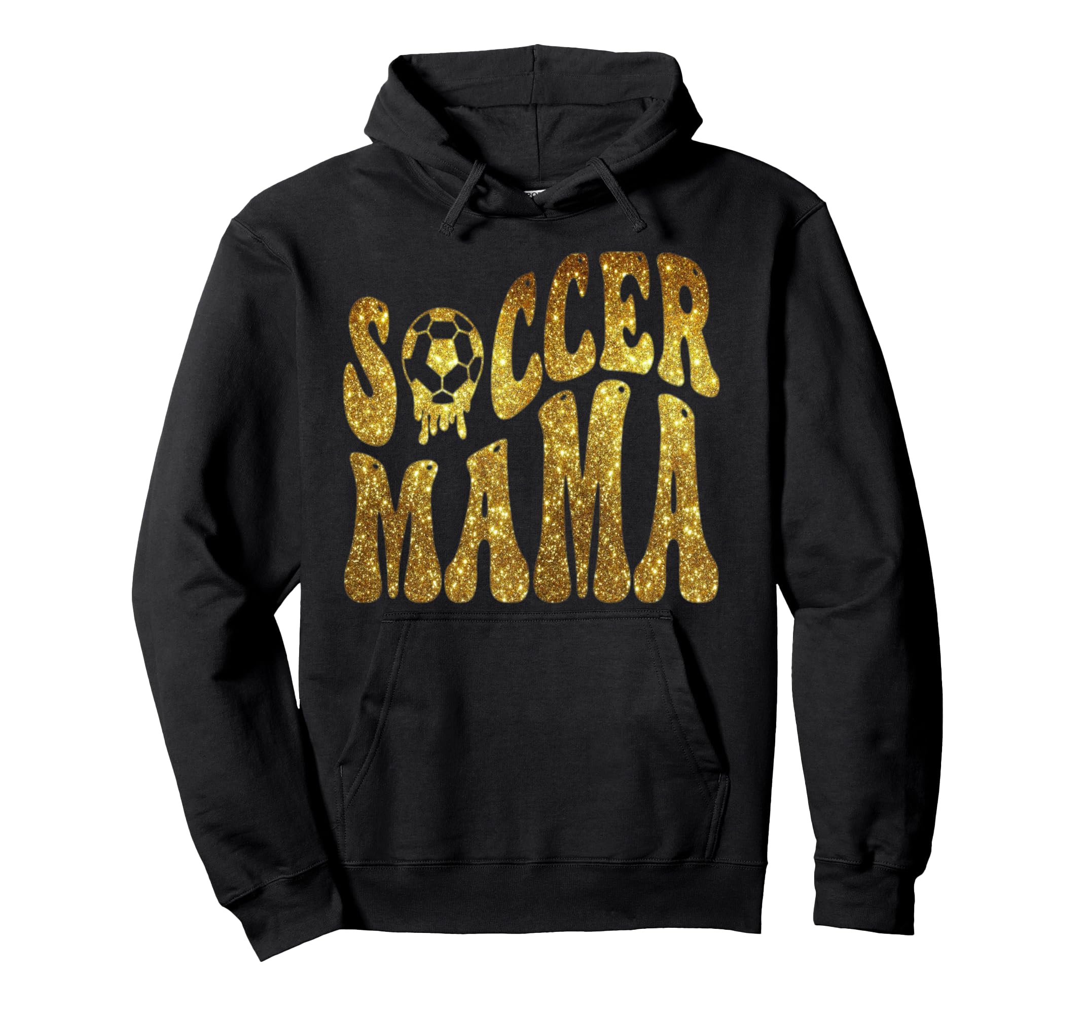 Soccer Mama Gold Funny Mom Hoodie - Custom Art Print Unisex - T-Shirt, Sweatshirt, Hoodie